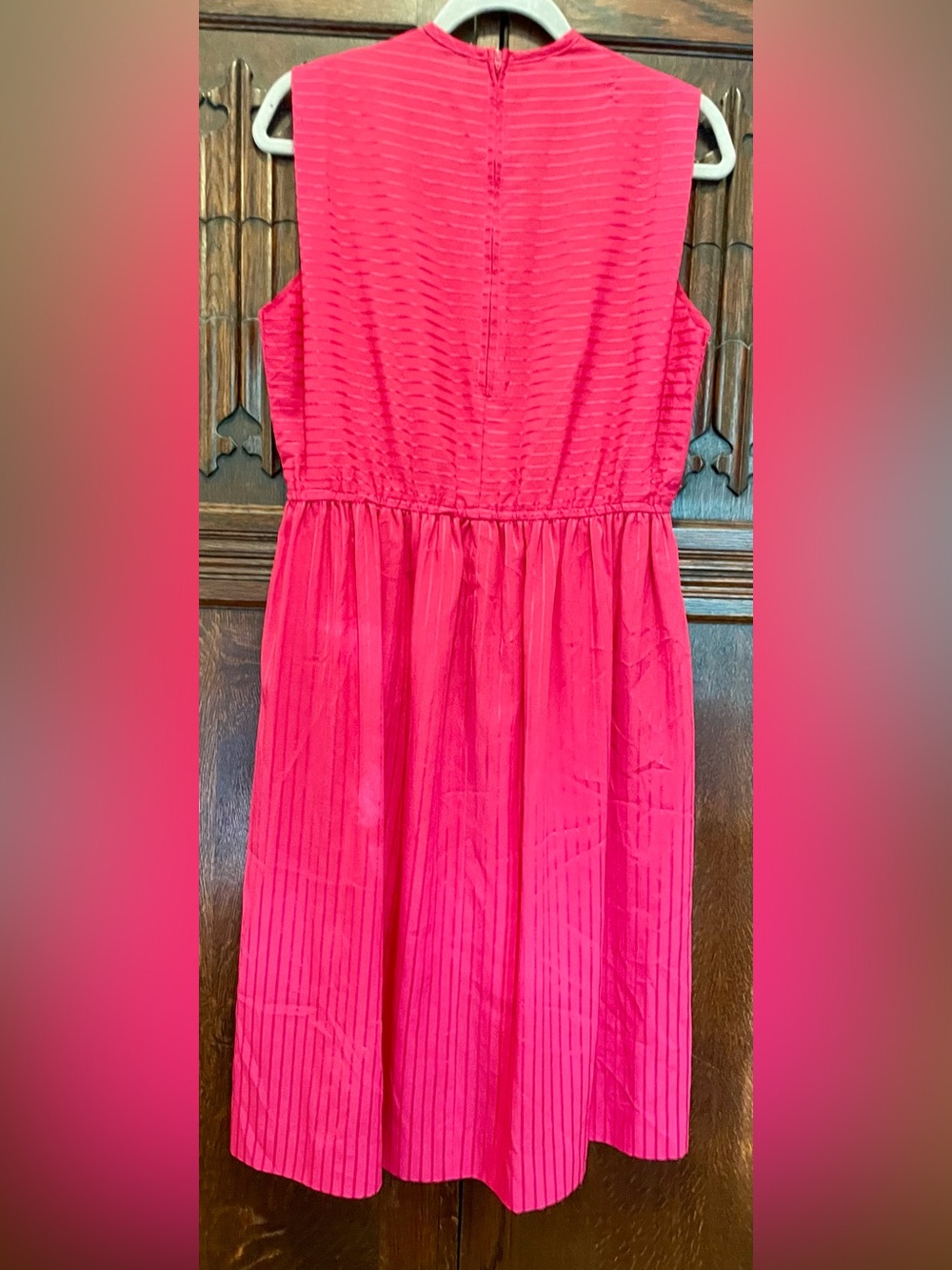 Women’s Vintage Red Sleeveless Midi-Dress Size Unknown - Picture 4 of 9